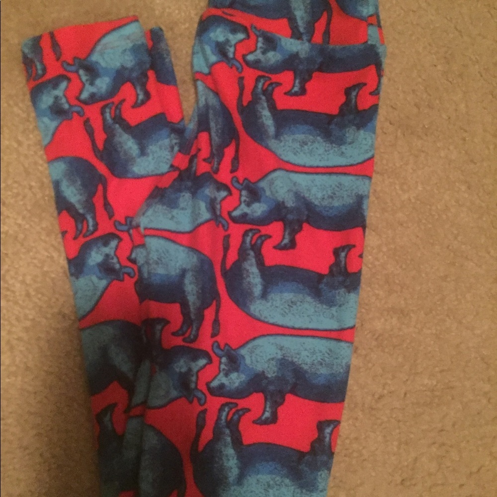 LulaRoe children's piggy leggings